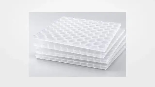 White stacked hexagon bubble guard sheets product photo
